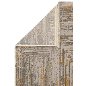 Cool Halı Venedik Turuncu Gri Halı Soyut Geometrik Desenli Dokuma Modern Oturma Odası Salon Halısı