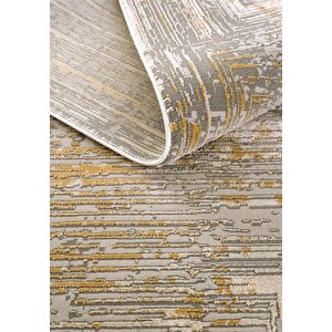 Cool Halı Venedik Turuncu Gri Halı Soyut Geometrik Desenli Dokuma Modern Oturma Odası Salon Halısı