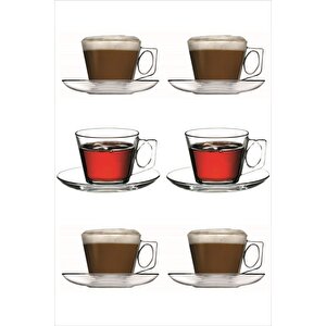 Paşabahçe Vela Espresso Kahve Fincanı Takımı 12 Parça 80 Cc.