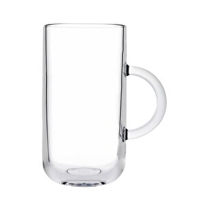 Iconic Kulplu 6 Lı Latte Sunum Bardağı - Kupa Meşrubat Su Bardağı