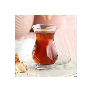 Alya Çay Seti Çay Takımı - Çay Bardağı Takımı Tabağı 12 Parça