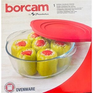 Paşabahçe 6 Lı Kapaklı Yuvarlak Borcam Tencere Fırın Ve Saklama Kabı Seti