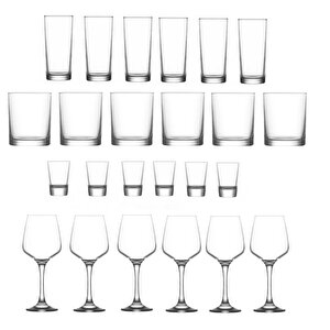 Lav Rakı Viski Shot Kadeh Bardağı Takımı 24 Prç. Bardak Seti