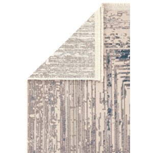 Cool Halı Venedik Mavi Gri Halı Soyut Geometrik Desenli Dokuma Modern Oturma Odası Salon Halısı