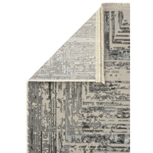 Cool Halı Venedik Krem Gri Halı Soyut Geometrik Desenli Dokuma Modern Oturma Odası Salon Halısı