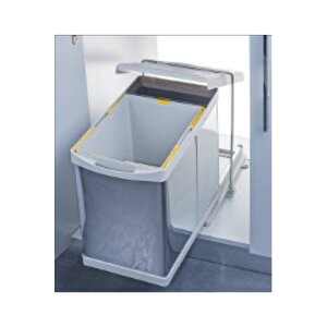 Raylı Çöp Kovası 20+1 Lt, Paslanmaz, Otomatik Açılır Kapak, Kapak Genişliği Minimum 40 Cm.