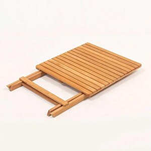 Tiny Ahşap Balkon Bahçe Mutfak Bistro Set Katlanır Masa Sandalye Takımı 2 Kişilik