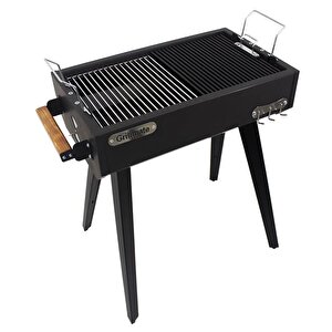Gm60 Asansörlü Döküm Izgaralı Barbekü Mangal