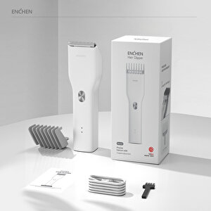 Boost Beyaz Taşınabilir Şarjlı Saç Kesim Makinesi