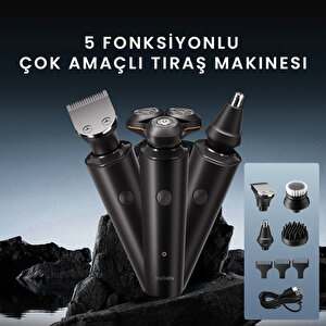 Enchen X8s-c 5’i 1 Arada Islak Kuru Kullanıma Uygun Şarjlı Çoklu Tıraş Seti