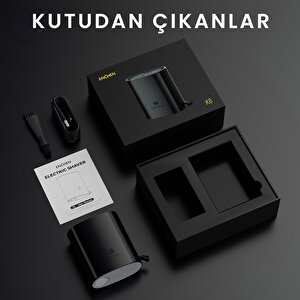 K8 Suya Dayanıklı Taşınabilir Seyahat Boy Çift Yönlü Kavisli 3d Döner Başlıklı  Şarjlı Tıraş Makinesi