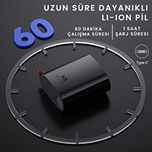 Enchen K8 Suya Dayanıklı Taşınabilir Seyahat Boy Çift Yönlü Kavisli 3d Döner Başlıklı  Şarjlı Tıraş Makinesi