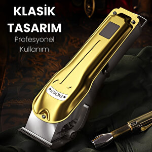 Boost 3 Gold Ayarlanabilir Başlıklı Dijital Göstergeli Şarjlı Profesyonel Saç Kesim Makinesi