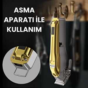 Boost 3 Gold Ayarlanabilir Başlıklı Dijital Göstergeli Şarjlı Profesyonel Saç Kesim Makinesi