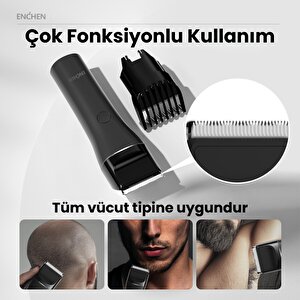 Enchen Boost 2 Siyah Taşınabilir Şarjlı Saç Kesim Makinesi