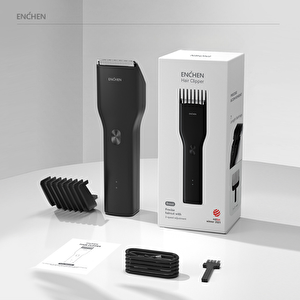 Boost Siyah Taşınabilir Şarjlı Saç Kesim Makinesi