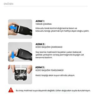 Boost Siyah Taşınabilir Şarjlı Saç Kesim Makinesi
