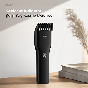 Boost Siyah Taşınabilir Şarjlı Saç Kesim Makinesi