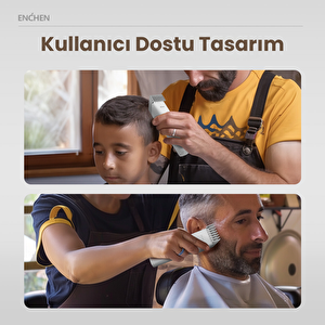 Enchen Boost Siyah Taşınabilir Şarjlı Saç Kesim Makinesi