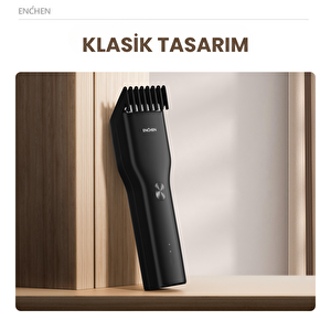 Enchen Boost Siyah Taşınabilir Şarjlı Saç Kesim Makinesi