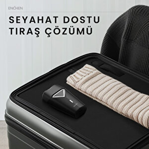K3 Siyah Taşınabilir Seyahat Boy Mini Şarjlı Tıraş Makinesi