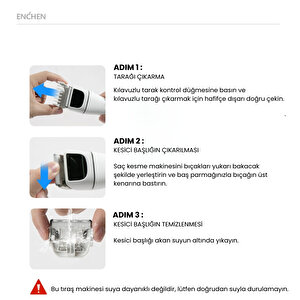 Boost 2 Beyaz Taşınabilir Şarjlı Saç Kesim Makinesi