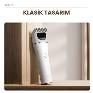 Boost 2 Beyaz Taşınabilir Şarjlı Saç Kesim Makinesi