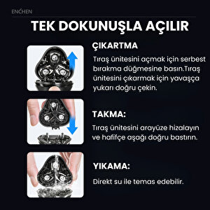 Blackstone-c Siyah Çift Yönlü Kavisli Bıçaklı Şarjlı Tıraş Makinesi