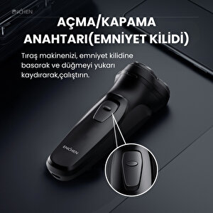 Enchen Blackstone-c Siyah Çift Yönlü Kavisli Bıçaklı Şarjlı Tıraş Makinesi