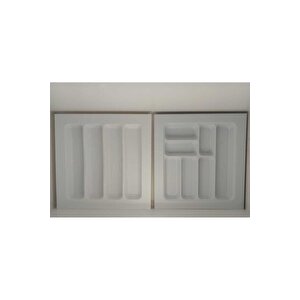 44x49 Cm. Beyaz Kaşıklık Ve Kepçelik 2'li Set 40x41 Cm'e Kadar Kesi̇lebi̇li̇r