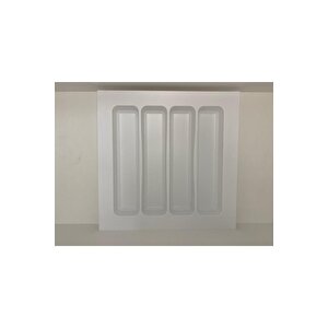 44x49 Cm. Beyaz Kaşıklık Ve Kepçelik 2'li Set 40x41 Cm'e Kadar Kesi̇lebi̇li̇r