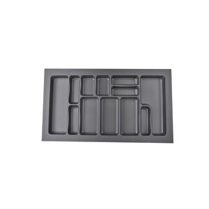 85x49 Cm Antrasit Mikro Kabartma Desenli Çekmece Içi Kaşıklık, -