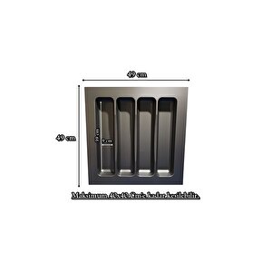 49x49 Çekmece Içi Antrasit Kepçelik - 40x40 Cm'e Kadar Kesi̇lebi̇li̇r