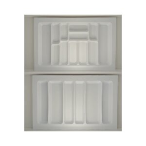 75x49 Cm. Beyaz Kaşıklık Ve Kepçelik 2'li Set 69x41 Cm'e Kadar Kesi̇lebi̇li̇r