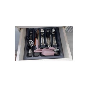 36x36 Çekmece Içi Antrasit Kaşıklık - 33x32,5 Cm'e Kadar Kesi̇lebi̇li̇r