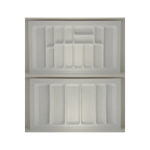 85x49 Cm. Beyaz Kaşıklık Ve Kepçelik 2'li Set 79x41 Cm'e Kadar Kesi̇lebi̇li̇r