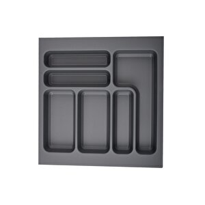 47x49 Cm Antrasit Mikro Kabartma Desenli Çekmece Içi Kaşıklık, -