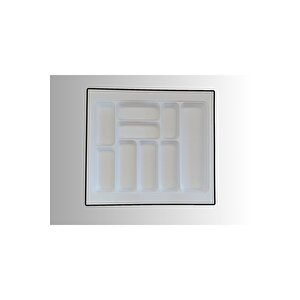 55x49 Cm. 9 Gözlü Beyaz Çekmece Içi Kaşıklık 50x40 Cm'e Kadar Kesebilirsiniz