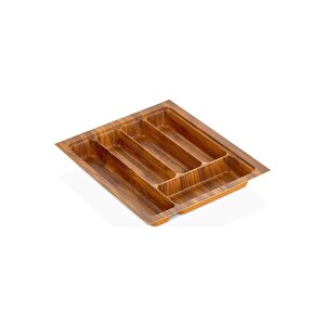 30x36 Cm. 5 Gözlü Çekmece Içi Ahşap Renk Kaşıklık - Max 26,5x32,5 Cm'e Kesi̇li̇r