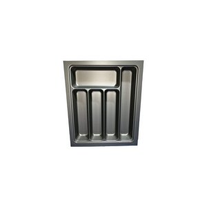 30x36 Cm. 5 Bölmeli Çekmece Içi Antrasit Kaşıklık - 26,5x32,5 Cm'e Kadar Kesi̇lebi̇li̇r