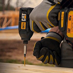 Cat Dx71.2 18volt 4.0ah Li-ion Çift Akülü 215nm Kömürsüz Profesyonel Şarjlı Darbeli Tornavida