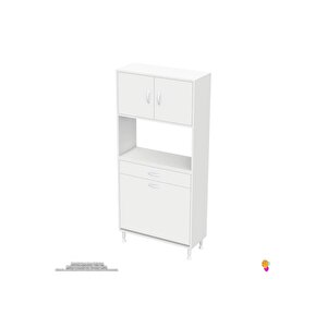 Modilayn Arda 75x173x32,5 Cm 1 Çekmece 2 Göz Sepetli Ve 3 Raf Akıllı Dolap Ile Dağınıklığa Son