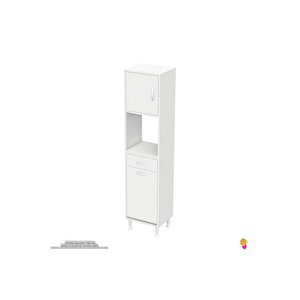 Modilayn Arda 50x173x32,5 Cm 1 Çekmece 1 Göz Sepetli Ve 3 Raf Akıllı Dolap Ile Dağınıklığa Son