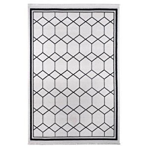 Art Deco 1012 Siyah Serisi Akrilik Salon Oturma Yatak Odası Halısı 200x290 cm