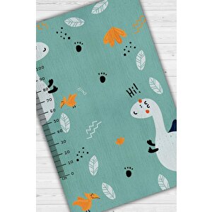 Oğlum Büyüyor Metreli Yeşil Renkli Çocuk Odası Halısı Minimal Çocuk Halıs Bebek Temalı Halı 80x120 cm