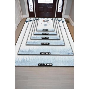Homshtag Tatlı Oğlum Beyaz Mavi Renk Çocuk Odası Halısı Dokuma Minimal Çocuk Halı Bebek Temalı Halı