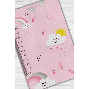 Homshtag Kızım Büyüyor Metreli Pembe Renkli Çocuk Odası Halısı Minimal Çocuk Halıs Bebek Temalı Halı