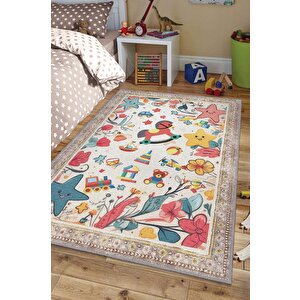 Çok Renkli Halı Yumuşak Dokulu Çocuk Odası Halısı Rustik Çocuk Halısı Çocuk Temalı Halı 200x300 cm