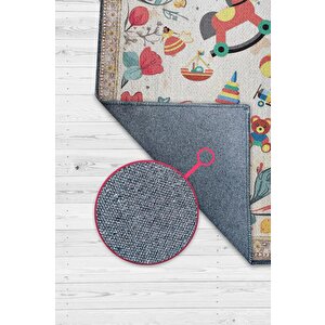 Çok Renkli Halı Yumuşak Dokulu Çocuk Odası Halısı Rustik Çocuk Halısı Çocuk Temalı Halı 200x300 cm