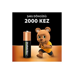 Şarj Edilebilir Aa 1300mah Piller, 4'lü Paket
